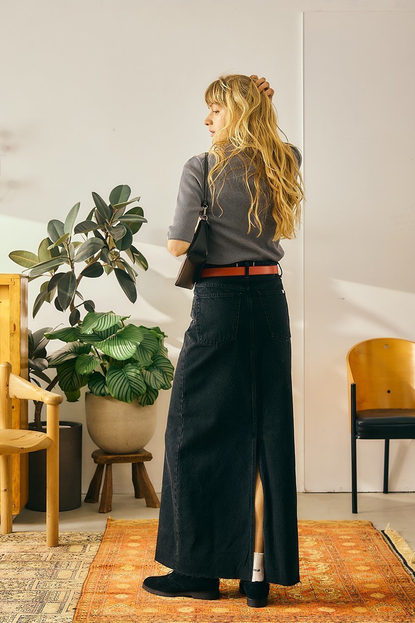【オブラダ/Oblada】のBUDDY デニムスカート(BLACK) 大人の最旬トレンドファッション＆コーディネート founy(ファウニー) 　ファッション　Fashion　レディースファッション　Fashion for Women　スカート　Skirts　デニムスカート・カジュアルスカート　Denim Skirts　ロングスカート　Long Skirts / Maxi & Midi Skirts　デニム　Denim, Jeans Material　ロング　Long, Long-Length　新作・新入荷　New Arrivals / New In　other-8|ID: prp329100004895561 ipo3291000000037238464