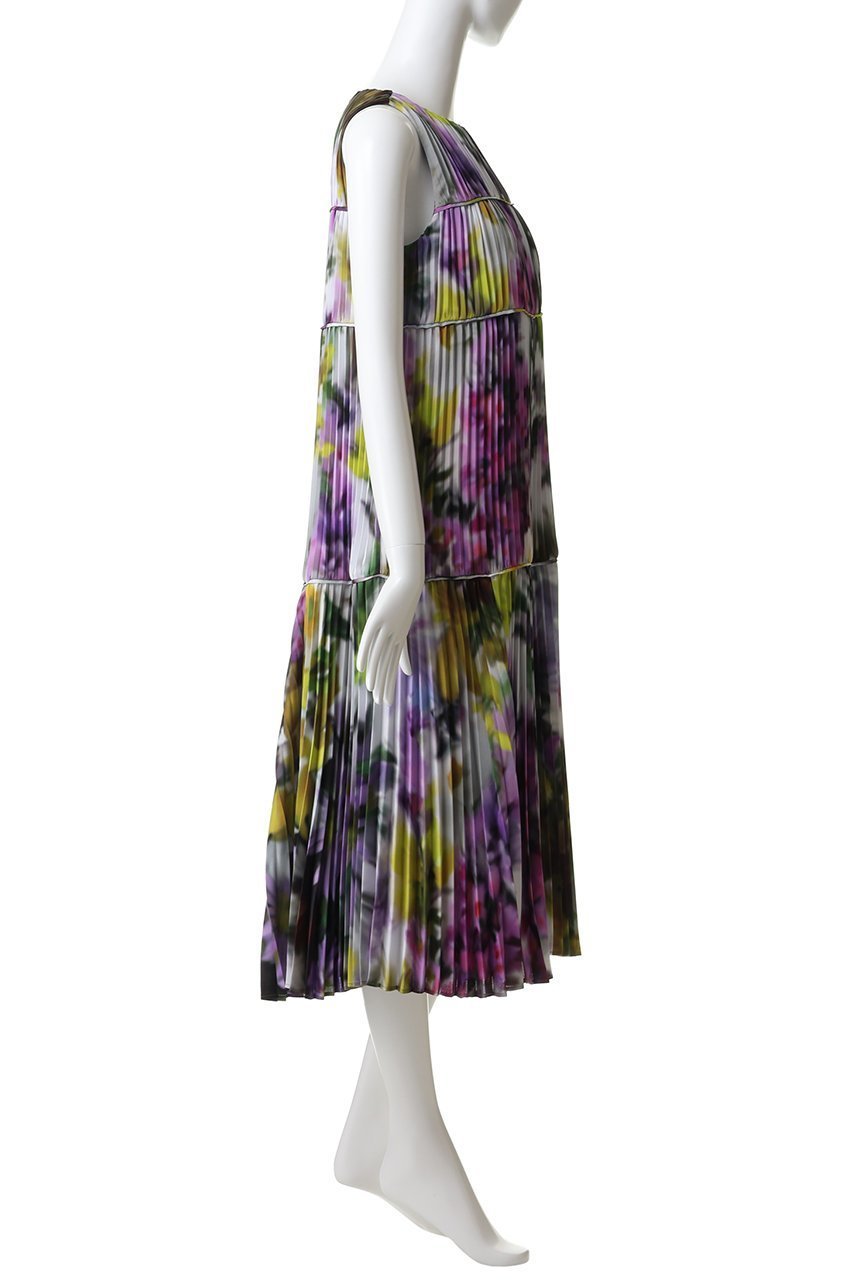 【ランバン オン ブルー/LANVIN en Bleu】のSummer Paradiseワンピース 人気、トレンドファッション・服の通販 founy(ファニー) ファッション Fashion レディースファッション Fashion for Women ワンピース Dresses チュニック Tunic Tops & Dresses なめらか Smooth, Silky Texture チュニック Tunic, Long Top フラワー Flower, Floral プリント Print, Printed Pattern プリーツ Pleats, Pleated ロング Long, Long-Length 再入荷 Restock / Back in Stock 夏 Summer other-3|ID: prp329100004895566 ipo3291000000036598733