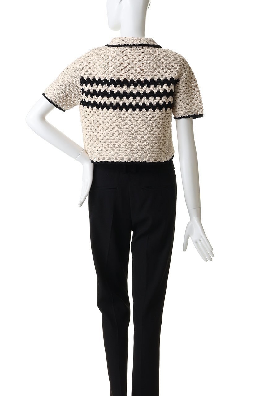 【ヌメロ ヴェントゥーノ/N°21】のハンドメイド コットン クロシェジャケット 人気、トレンドファッション・服の通販 founy(ファニー) 　ファッション　Fashion　レディースファッション　Fashion for Women　おすすめ　Recommended / Our Picks　カーディガン　Cardigan, Knitwear　クロシェ　Crochet, Knitted Lace　コンパクト　Compact, Small Size　ショート　Short, Short Length　ジャケット　Jacket, Outerwear　トリミング　Trimming, Decorative Edge　トレンド　Trend, Trending Now　ハンド　Hand, Handmade　ワイド　Wide, Wide Fit　other-4|ID: prp329100004895576 ipo3291000000036598803