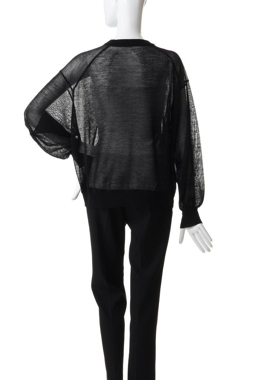 【グラフペーパー/Graphpaper】のCoiled Wool Nylon Oversized Crew Neck Knit 人気、トレンドファッション・服の通販 founy(ファニー) 　ファッション　Fashion　レディースファッション　Fashion for Women　トップス・カットソー　Cut & Sew Tops　ニット　Knit Tops & Sweaters　カジュアルプルオーバー・ニットトップス　Pullovers & Knit Tops / Casual Pullovers　シアー　Sheer, See-Through　ショート　Short, Short Length　バランス　Balance, Style Balance　フレア　Flare, Flared　ワイド　Wide, Wide Fit　other-4|ID: prp329100004895582 ipo3291000000036894445