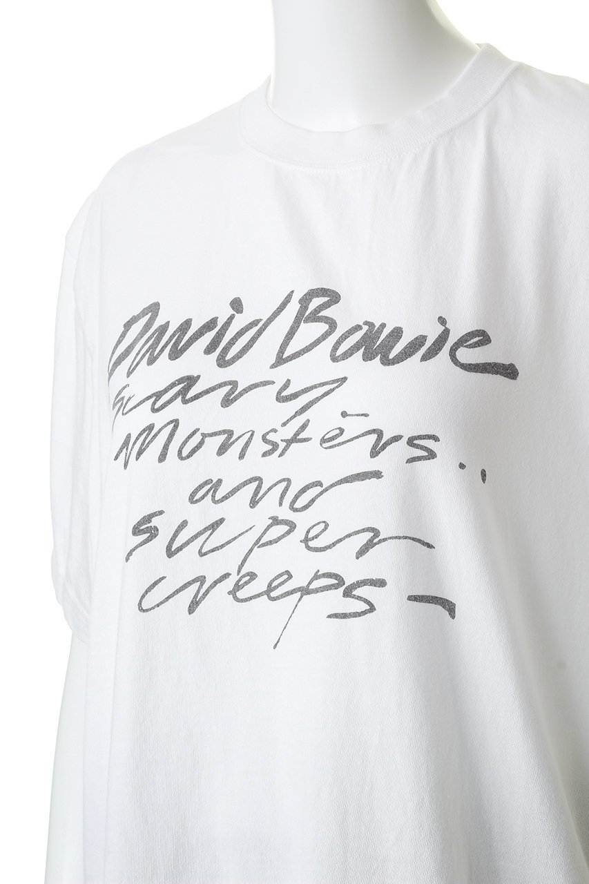 【エリオポール/heliopole】の【GOOD ROCK SPEED】DavidBowie Tシャツ 人気、トレンドファッション・服の通販 founy(ファニー) 　ファッション　Fashion　レディースファッション　Fashion for Women　トップス・カットソー　Cut & Sew Tops　シャツ・ブラウス・オフィスカジュアル　Elegant Blouses & Button-Ups　ロングTシャツ・Tシャツ　Longline T-Shirts & Tees　カットソー・ベーシックTシャツ　Cut-and-Sewn Tops / Stretch Tees & Basics　ショート　Short, Short Length　シンプル　Simple, Minimal　スリーブ　Sleeve, Long Sleeve / Short Sleeve　ボトム　Bottoms, Lower Wear　モチーフ　Motif, Design Theme　other-5|ID: prp329100004895587 ipo3291000000036598900