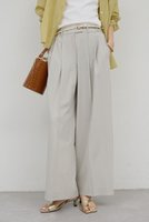 【ガリャルダガランテ/GALLARDAGALANTE】の(手洗い可)梳毛タックワイドパンツ 人気、トレンドファッション・服の通販 founy(ファニー) ファッション Fashion レディースファッション Fashion for Women パンツ Pants & Trousers シンプル Simple, Minimal ダブル Double, Double-Breasted トレンド Trend, Trending Now フィット Fit, Slim Fit |ID:prp329100004895593