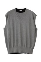 【アンスクリア/INSCRIRE】のコットン 16G V ネック ベスト 人気、トレンドファッション・服の通販 founy(ファニー) ファッション Fashion レディースファッション Fashion for Women トップス・カットソー Cut & Sew Tops ニット Knit Tops & Sweaters ベスト&ジレ / 重ね着スタイル Vests & Gilets カジュアルプルオーバー・ニットトップス Pullovers & Knit Tops / Casual Pullovers クラシカル Classical, Vintage-Inspired ベスト Vest, Waistcoat 夏 Summer thumbnail グレー×ブラック|ID: prp329100004895600 ipo3291000000036599010
