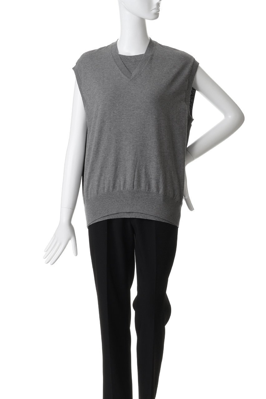 【アンスクリア/INSCRIRE】のコットン 16G V ネック ベスト 人気、トレンドファッション・服の通販 founy(ファニー) 　ファッション　Fashion　レディースファッション　Fashion for Women　トップス・カットソー　Cut & Sew Tops　ニット　Knit Tops & Sweaters　ベスト&ジレ / 重ね着スタイル　Vests & Gilets　カジュアルプルオーバー・ニットトップス　Pullovers & Knit Tops / Casual Pullovers　クラシカル　Classical, Vintage-Inspired　ベスト　Vest, Waistcoat　夏　Summer　other-2|ID: prp329100004895600 ipo3291000000036894758