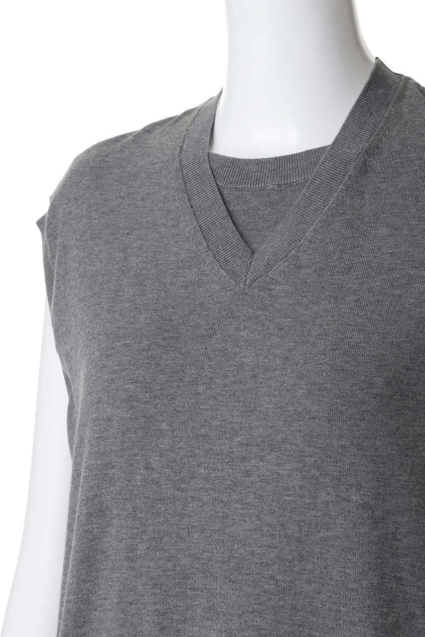 【アンスクリア/INSCRIRE】のコットン 16G V ネック ベスト 人気、トレンドファッション・服の通販 founy(ファニー) 　ファッション　Fashion　レディースファッション　Fashion for Women　トップス・カットソー　Cut & Sew Tops　ニット　Knit Tops & Sweaters　ベスト&ジレ / 重ね着スタイル　Vests & Gilets　カジュアルプルオーバー・ニットトップス　Pullovers & Knit Tops / Casual Pullovers　クラシカル　Classical, Vintage-Inspired　ベスト　Vest, Waistcoat　夏　Summer　other-5|ID: prp329100004895600 ipo3291000000036894761