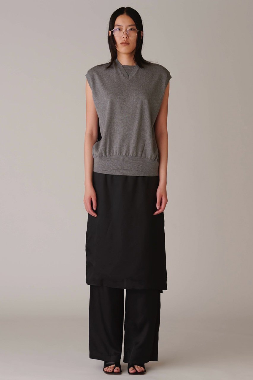 【アンスクリア/INSCRIRE】のコットン 16G V ネック ベスト 人気、トレンドファッション・服の通販 founy(ファニー) 　ファッション　Fashion　レディースファッション　Fashion for Women　トップス・カットソー　Cut & Sew Tops　ニット　Knit Tops & Sweaters　ベスト&ジレ / 重ね着スタイル　Vests & Gilets　カジュアルプルオーバー・ニットトップス　Pullovers & Knit Tops / Casual Pullovers　クラシカル　Classical, Vintage-Inspired　ベスト　Vest, Waistcoat　夏　Summer　other-6|ID: prp329100004895600 ipo3291000000036894762