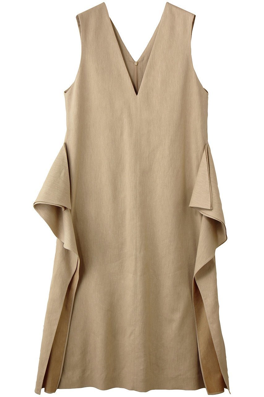 【デパリエ/DEPAREILLE】のヴィスコースリネンジレ インテリア・キッズ・メンズ・レディースファッション・服の通販 founy(ファニー) 　ファッション　Fashion　レディースファッション　Fashion for Women　アウター　Coat / Outerwear Collection　レディースジャケット・軽アウター　Jackets　インナー　Innerwear　エレガント 上品　Elegant　ジャケット　Jacket, Outerwear　デコルテ　Décolleté, Neckline　ベスト　Vest, Waistcoat　ラッフル　Ruffle, Frill　リネン　Linen, Linen Fabric　リュクス　Luxury, Elegant, High-End, Chic　ロング　Long, Long-Length　ベージュ|ID: prp329100004895608 ipo3291000000036895009