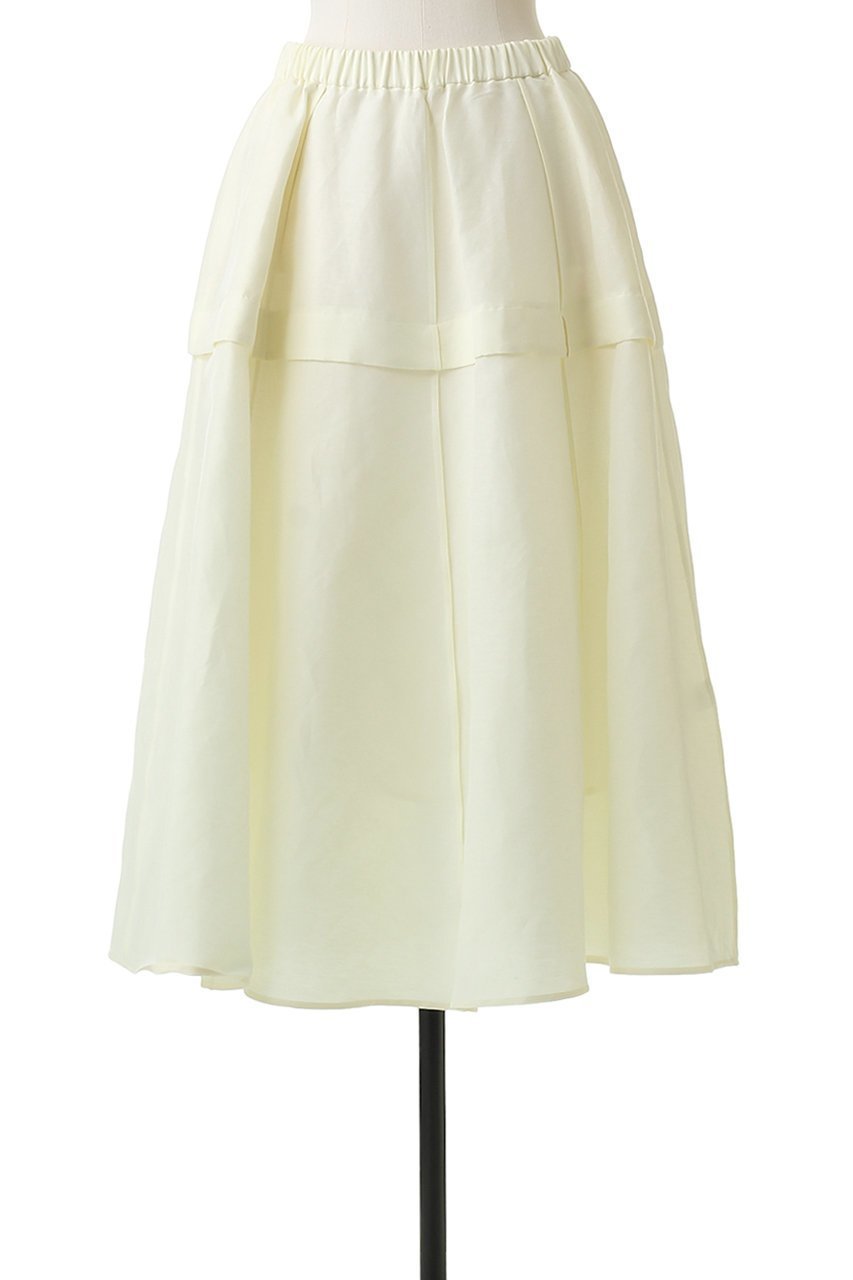 【ブラミンク/BLAMINK】のギャザーフレアスカート 人気、トレンドファッション・服の通販 founy(ファニー) 　ファッション　Fashion　レディースファッション　Fashion for Women　スカート　Skirts　Aライン・フレアスカート　A-Line & Flared Skirts　アンダー　Underwear Essentials　サンダル　Sandals, Summer Shoes　シルク　Silk, 100% Silk　フォルム　Silhouette, Form　フレア　Flare, Flared　ミックス　Mix, Mixed Style　other-2|ID: prp329100004895610 ipo3291000000036599125