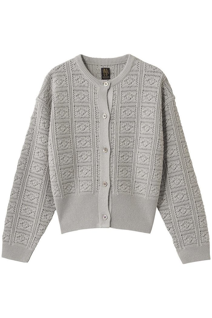 【バトナー/BATONER】のGRASSY レース クルーネック カーディガン インテリア・キッズ・メンズ・レディースファッション・服の通販 founy(ファニー) https://founy.com/ ファッション Fashion レディースファッション Fashion for Women トップス・カットソー Cut & Sew Tops ニット Knit Tops & Sweaters カーディガン・羽織り Layered Style Cardigans カーディガン Cardigan, Knitwear クロシェ Crochet, Knitted Lace バランス Balance, Style Balance レース Lace, Lace Fabric 手編み Hand-Knitted, Handmade Knit |ID: prp329100004895623 ipo3291000000036955665