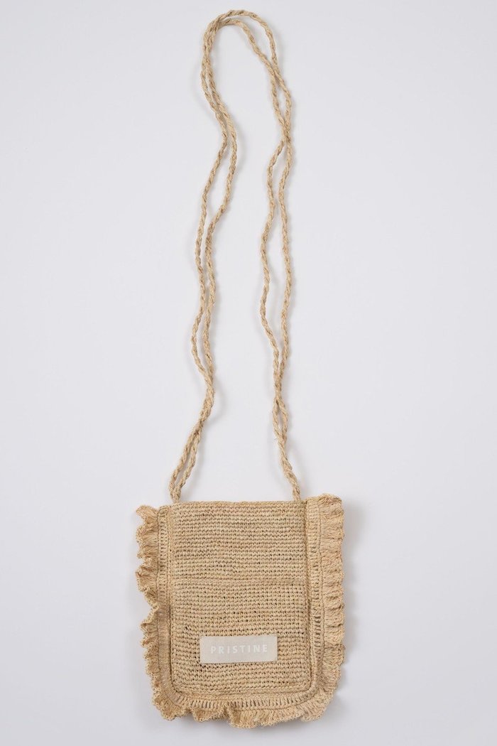 【プリスティン/PRISTINE】のラフィアミニショルダーバッグ インテリア・キッズ・メンズ・レディースファッション・服の通販 founy(ファニー) https://founy.com/ ファッション Fashion レディースファッション Fashion for Women バッグ Bags フリル Frill, Ruffle ポケット Pocket, Pocket Detail モチーフ Motif, Design Theme ラフィア Raffia, Natural Straw |ID: prp329100004895631 ipo3291000000037239377