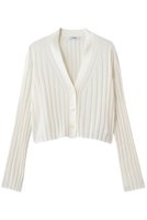【スローン/SLOANE】の14Gワイドリブ 和紙×ポリエステル ショート丈Vネックカーディガン 人気、トレンドファッション・服の通販 founy(ファニー) ファッション Fashion レディースファッション Fashion for Women トップス・カットソー Cut & Sew Tops ニット Knit Tops & Sweaters カーディガン・羽織り Layered Style Cardigans Vネックトップス V-Neck Tops / V-Cut Neckline Shirts カーディガン Cardigan, Knitwear ショート Short, Short Length トレンド Trend, Trending Now ボトム Bottoms, Lower Wear ワイドリブ Wide Rib, Wide Ribbed Knit 軽量 Lightweight, Ultra Light |ID:prp329100004895640