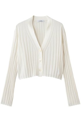 【スローン/SLOANE】 14Gワイドリブ 和紙×ポリエステル ショート丈Vネックカーディガン人気、トレンドファッション・服の通販 founy(ファニー) ファッション Fashion レディースファッション Fashion for Women トップス・カットソー Cut & Sew Tops ニット Knit Tops & Sweaters カーディガン・羽織り Layered Style Cardigans Vネックトップス V-Neck Tops / V-Cut Neckline Shirts カーディガン Cardigan, Knitwear ショート Short, Short Length トレンド Trend, Trending Now ボトム Bottoms, Lower Wear ワイドリブ Wide Rib, Wide Ribbed Knit 軽量 Lightweight, Ultra Light |ID:prp329100004895640