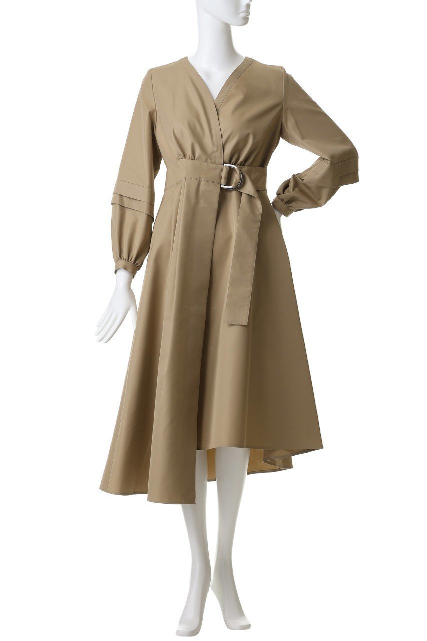 【アルアバイル/allureville】の【LOULOU WILLOUGHBY】バックルベルトカシュクールワンピース 人気、トレンドファッション・服の通販 founy(ファニー) 　ファッション　Fashion　レディースファッション　Fashion for Women　ワンピース　Dresses　チュニック　Tunic Tops & Dresses　ベルト&ウエストマーク　Belts & Waist Accessories　アシンメトリー　Asymmetrical Style　チュニック　Tunic, Long Top　フレア　Flare, Flared　ミドル　Middle Length, Mid Height　ロング　Long, Long-Length　other-2|ID: prp329100004895652 ipo3291000000036599562