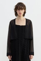 【プレインピープル/PLAIN PEOPLE】のLOSEYショートカーディガン 人気、トレンドファッション・服の通販 founy(ファニー) ファッション Fashion レディースファッション Fashion for Women トップス・カットソー Cut & Sew Tops ニット Knit Tops & Sweaters カーディガン・羽織り Layered Style Cardigans カーディガン Cardigan, Knitwear キャミソール Camisole, Spaghetti Strap Top ショート Short, Short Length ストライプ Stripe, Striped Pattern ドレス Dress, One-Piece バランス Balance, Style Balance ボトム Bottoms, Lower Wear 夏 Summer thumbnail ブラック|ID: prp329100004895660 ipo3291000000036599622