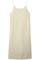 【プレインピープル/PLAIN PEOPLE】のストライプカットJQキャミソールドレス オフホワイト|ID: prp329100004895661 ipo3291000000037097305