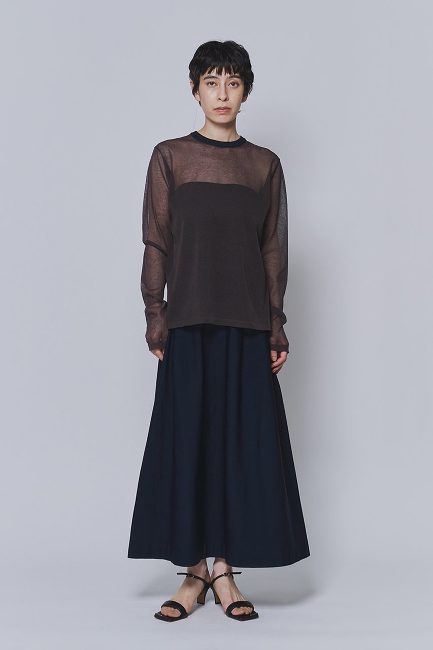 【プルミエ アロンディスモン/1er Arrondissement】の【LOWER】“18G Jersey Gather”スカート 大人の最旬トレンドファッション＆コーディネート founy(ファウニー) 　ファッション　Fashion　レディースファッション　Fashion for Women　スカート　Skirts　ロングスカート　Long Skirts / Maxi & Midi Skirts　エレガント 上品　Elegant　ギャザー　Gathered, Ruffled　シンプル　Simple, Minimal　ドレープ　Drape, Draping Fabric　バランス　Balance, Style Balance　フレア　Flare, Flared　ロング　Long, Long-Length　other-8|ID: prp329100004895672 ipo3291000000036897438
