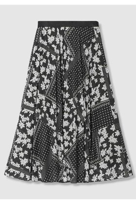 【アナイ/ANAYI】の【セットアップ対応商品】ドットパッチワークプリントプリーツ スカート 人気、トレンドファッション・服の通販 founy(ファニー) ファッション Fashion レディースファッション Fashion for Women セットアップ Matching Sets スカート・ミニ/ミディ/マキシ Skirts / Mini, Midi & Maxi Skirts スカート Skirts プリーツスカート / 上品フェミニンスタイル Pleated Skirts ロングスカート Long Skirts / Maxi & Midi Skirts おすすめ Recommended / Our Picks スカーフ Scarf, Neckwear セットアップ Set-Up, Coordinated Outfit ドット Polka Dot, Dot Pattern パッチワーク Patchwork, Mixed Fabric フラワー Flower, Floral フレア Flare, Flared プリント Print, Printed Pattern プリーツ Pleats, Pleated モノトーン Monotone, Black and White リラックス Relax, Relaxed Fit ロング Long, Long-Length エレガント 上品 Elegant 再入荷 Restock / Back in Stock |ID:prp329100004895678