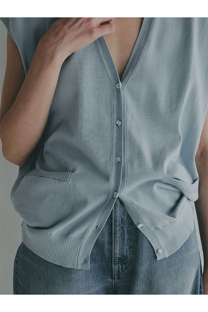 【エトレトウキョウ/ETRE TOKYO】のスヴィンコットンニットベスト 人気、トレンドファッション・服の通販 founy(ファニー) ファッション Fashion レディースファッション Fashion for Women トップス・カットソー Cut & Sew Tops ニット Knit Tops & Sweaters ベスト&ジレ / 重ね着スタイル Vests & Gilets カジュアルプルオーバー・ニットトップス Pullovers & Knit Tops / Casual Pullovers インド Indian Textile インナー Innerwear カットソー Cut and Sewn Top シンプル Simple, Minimal デニム Denim, Jeans Material なめらか Smooth, Silky Texture バランス Balance, Style Balance フロント Front, Front Design ベスト Vest, Waistcoat ポケット Pocket, Pocket Detail リラックス Relax, Relaxed Fit ワイド Wide, Wide Fit 再入荷 Restock / Back in Stock エレガント 上品 Elegant other-5|ID: prp329100004895681 ipo3291000000036599796