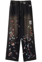 【メゾン ミハラヤスヒロ/Maison MIHARA YASUHIRO / MEN】の【MEN】【Maison MIHARA YASUHIRO】BAKER ジーンズ with STICKER 人気、トレンドファッション・服の通販 founy(ファニー) ファッション Fashion メンズファッション Fashion for Men ボトムス Bottoms デニムパンツ・ジーンズ Denim Pants ジーンズ Jeans, Denim Pants スウェット / スエット Sweatshirt, Sweatwear デニム Denim, Jeans Material パッチ Patch, Appliqué フロント Front, Front Design ポケット Pocket, Pocket Detail ワイド Wide, Wide Fit ワーク Workwear, Utility Style |ID:prp329100004895697