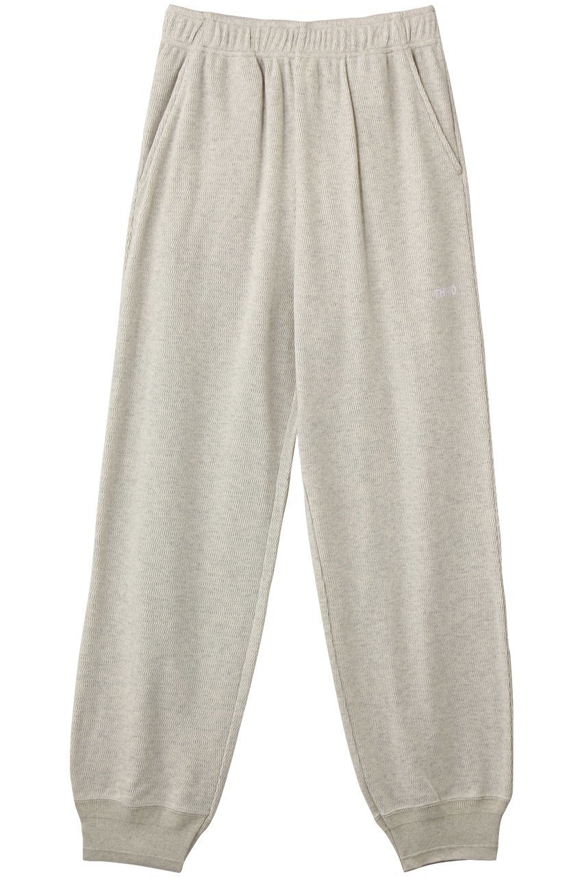 【サードマガジン/THIRD MAGAZINE】の【別注】FAITH MILLS/ロゴ刺繍サーマルパンツ インテリア・キッズ・メンズ・レディースファッション・服の通販 founy(ファニー) 　ファッション　Fashion　レディースファッション　Fashion for Women　パンツ　Pants & Trousers　おすすめ　Recommended / Our Picks　サーマル　Thermal, Waffle Knit　ストレート　Straight, Straight Cut　セットアップ　Set-Up, Coordinated Outfit　エレガント 上品　Elegant　別注　Limited Edition, Custom Order　キナリ|ID: prp329100004895703 ipo3291000000036600013