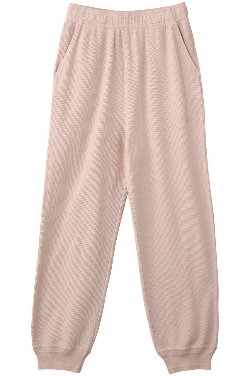 【サードマガジン/THIRD MAGAZINE】の【別注】FAITH MILLS/ロゴ刺繍サーマルパンツ インテリア・キッズ・メンズ・レディースファッション・服の通販 founy(ファニー) 　ファッション　Fashion　レディースファッション　Fashion for Women　パンツ　Pants & Trousers　おすすめ　Recommended / Our Picks　サーマル　Thermal, Waffle Knit　ストレート　Straight, Straight Cut　セットアップ　Set-Up, Coordinated Outfit　エレガント 上品　Elegant　別注　Limited Edition, Custom Order　ピンク|ID: prp329100004895703 ipo3291000000036600015