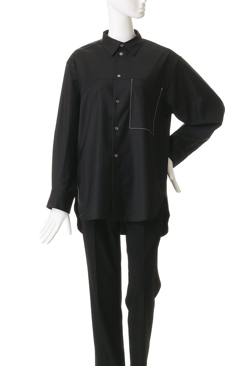 【フォーラム/FOURAM】のGLOSS COATED WOOL SHIRT 人気、トレンドファッション・服の通販 founy(ファニー) 　ファッション　Fashion　レディースファッション　Fashion for Women　アウター　Coat / Outerwear Collection　コート・ロングコート・ピーコート　Long Coats, Peacoats & More　トップス・カットソー　Cut & Sew Tops　シャツ・ブラウス・オフィスカジュアル　Elegant Blouses & Button-Ups　なめらか　Smooth, Silky Texture　スリーブ　Sleeve, Long Sleeve / Short Sleeve　ポケット　Pocket, Pocket Detail　モダン　Modern, Contemporary　ロング　Long, Long-Length　羽織　Haori, Light Jacket　other-2|ID: prp329100004895741 ipo3291000000036600553