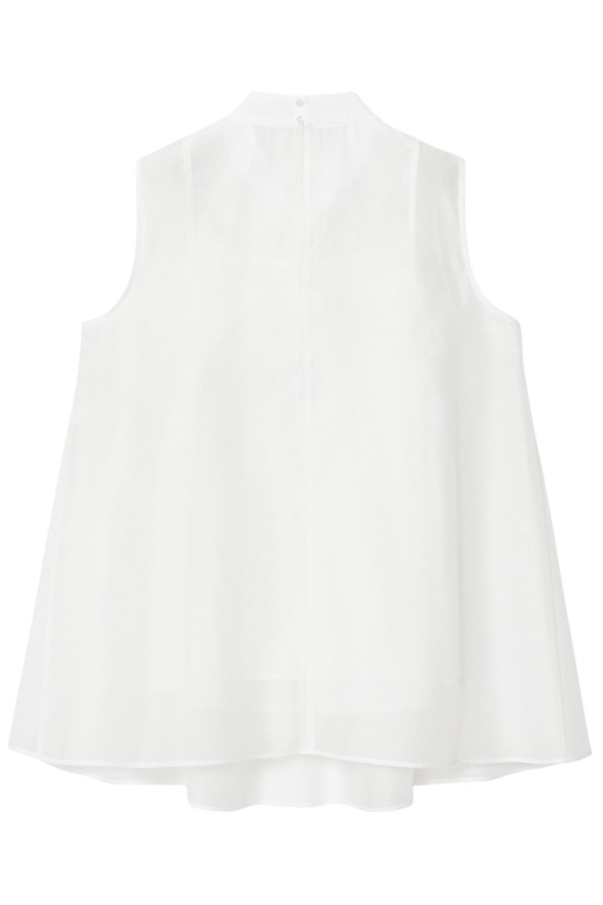 【アナイ/ANAYI】のソフトオーガンリボンボウタイ ブラウス 人気、トレンドファッション・服の通販 founy(ファニー) 　ファッション　Fashion　レディースファッション　Fashion for Women　トップス・カットソー　Cut & Sew Tops　キャミソール&ノースリーブ　Camisoles & Sleeveless Tops　シャツ・ブラウス・オフィスカジュアル　Elegant Blouses & Button-Ups　インナー　Innerwear　オーガンジー　Organza Fabric　キャミソール　Camisole, Spaghetti Strap Top　シアー　Sheer, See-Through　シルク　Silk, 100% Silk　ノースリーブ　Sleeveless, No-Sleeve　フェミニン　Feminine, Girly　フロント　Front, Front Design　リボン　Ribbon, Bow　エレガント 上品　Elegant　other-2|ID: prp329100004895746 ipo3291000000036600609