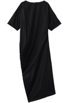 【イレーヴ/YLEVE】のFINX COTTON ウェザー アシンメトリー ワンピース ブラック|ID:prp329100004895778