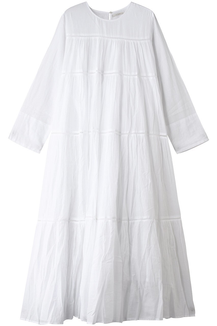 【ヌキテパ/NE QUITTEZ PAS】のCctton Voile ティアード マキシ ドレス インテリア・キッズ・メンズ・レディースファッション・服の通販 founy(ファニー) 　ファッション　Fashion　レディースファッション　Fashion for Women　ワンピース　Dresses　フォーマル・パーティードレス・結婚式用ドレス　Elegant & Casual Dresses　チュニック　Tunic Tops & Dresses　おすすめ　Recommended / Our Picks　サンダル　Sandals, Summer Shoes　スニーカー　Sneakers, Trainers　チュニック　Tunic, Long Top　ティアード　Tiered, Tiered Style　ドレス　Dress, One-Piece　フェミニン　Feminine, Girly　マキシ　Maxi, Full Length　ロング　Long, Long-Length　夏　Summer　新作・新入荷　New Arrivals / New In　ホワイト|ID: prp329100004895779 ipo3291000000036601065