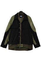 【メゾンスペシャル/MAISON SPECIAL】の【UNISEX】レイヤリングMA-1オープンカラーシャツ 人気、トレンドファッション・服の通販 founy(ファニー) ファッション Fashion レディースファッション Fashion for Women アウター Coat / Outerwear Collection MA-1ジャケット MA-1 Bomber Jackets / Flight Jackets トップス・カットソー Cut & Sew Tops シャツ・ブラウス・オフィスカジュアル Elegant Blouses & Button-Ups ジュエリー Jewelry ファッションリング Fashion Rings イヤリング・フープ・ドロップタイプ Hoop, Drop & Clip Earrings ユニセックス Unisex, Genderless スポーツ Sports, Activewear スリーブ Sleeve, Long Sleeve / Short Sleeve ドッキング Docking, Mixed Material ロング Long, Long-Length 切替 Switching, Contrast Panel 新作・新入荷 New Arrivals / New In thumbnail BLK(ブラック)|ID: prp329100004895780 ipo3291000000036601077