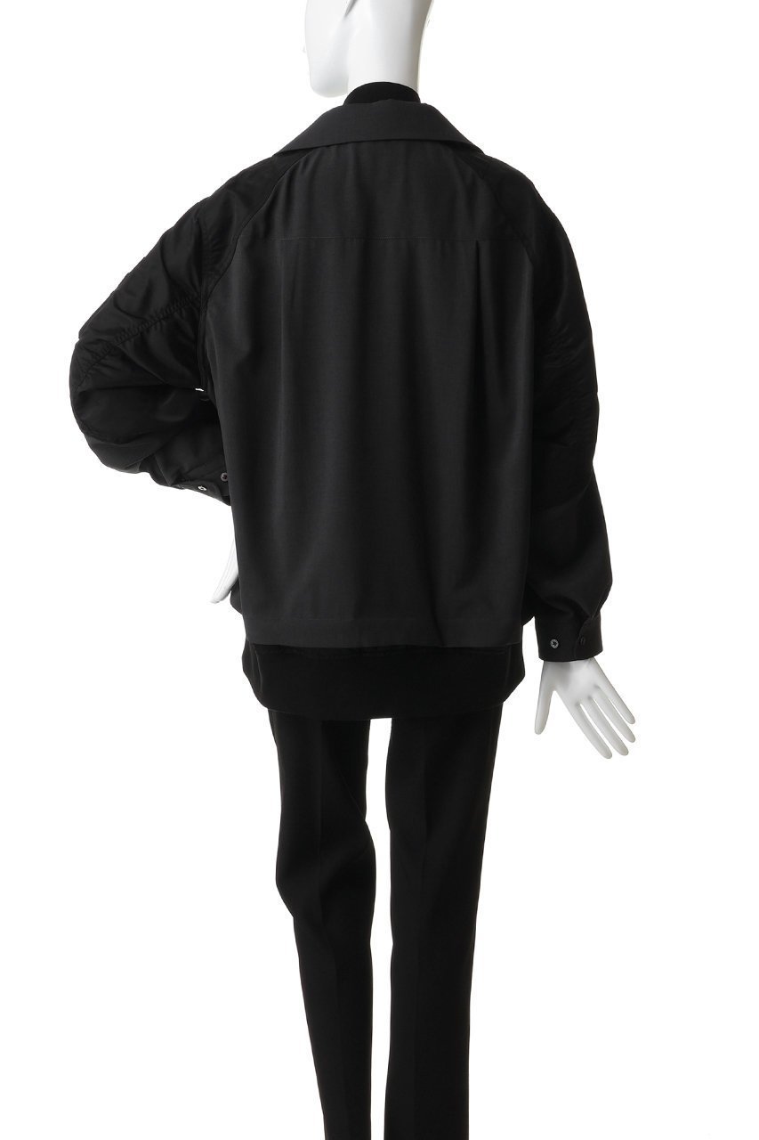 【メゾンスペシャル/MAISON SPECIAL】の【UNISEX】レイヤリングMA-1オープンカラーシャツ 大人の最旬トレンドファッション＆コーディネート founy(ファウニー) 　ファッション　Fashion　レディースファッション　Fashion for Women　アウター　Coat / Outerwear Collection　MA-1ジャケット　MA-1 Bomber Jackets / Flight Jackets　トップス・カットソー　Cut & Sew Tops　シャツ・ブラウス・オフィスカジュアル　Elegant Blouses & Button-Ups　ジュエリー　Jewelry　ファッションリング　Fashion Rings　イヤリング・フープ・ドロップタイプ　Hoop, Drop & Clip Earrings　ユニセックス　Unisex, Genderless　スポーツ　Sports, Activewear　スリーブ　Sleeve, Long Sleeve / Short Sleeve　ドッキング　Docking, Mixed Material　ロング　Long, Long-Length　再入荷　Restock / Back in Stock　切替　Switching, Contrast Panel　other-4|ID: prp329100004895780 ipo3291000000036931655