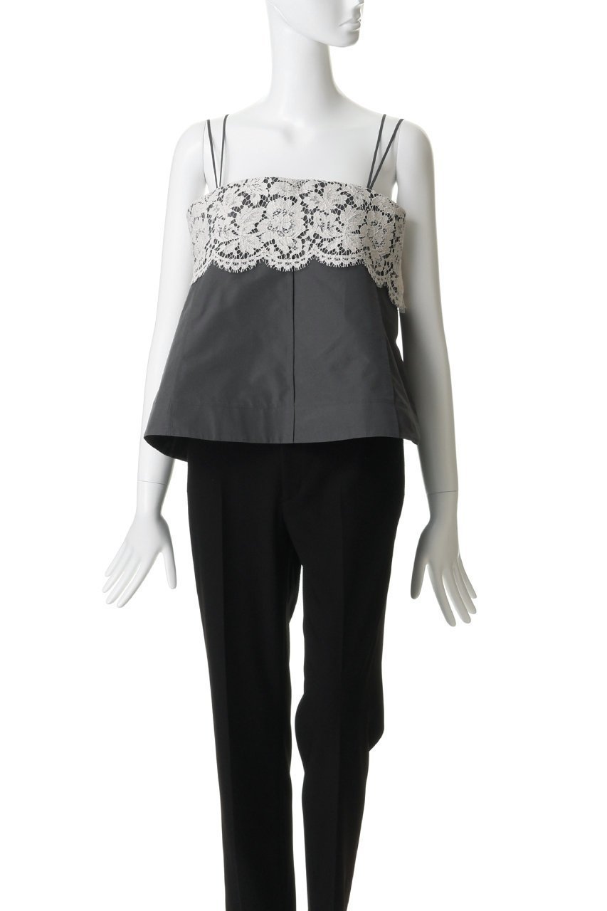 【エブール/ebure】の【4/3 0:00販売開始】シルキータフタ フレンチレースキャミソール 人気、トレンドファッション・服の通販 founy(ファニー) 　ファッション　Fashion　レディースファッション　Fashion for Women　トップス・カットソー　Cut & Sew Tops　キャミソール&ノースリーブ　Camisoles & Sleeveless Tops　シャツ・ブラウス・オフィスカジュアル　Elegant Blouses & Button-Ups　インナー　Innerwear　カットソー　Cut and Sewn Top　キャミソール　Camisole, Spaghetti Strap Top　ジャケット　Jacket, Outerwear　タフタ　Taffeta, Structured Fabric　ノースリーブ　Sleeveless, No-Sleeve　フォルム　Silhouette, Form　フランス　France, French　リボン　Ribbon, Bow　レース　Lace, Lace Fabric　other-2|ID: prp329100004895783 ipo3291000000036643425