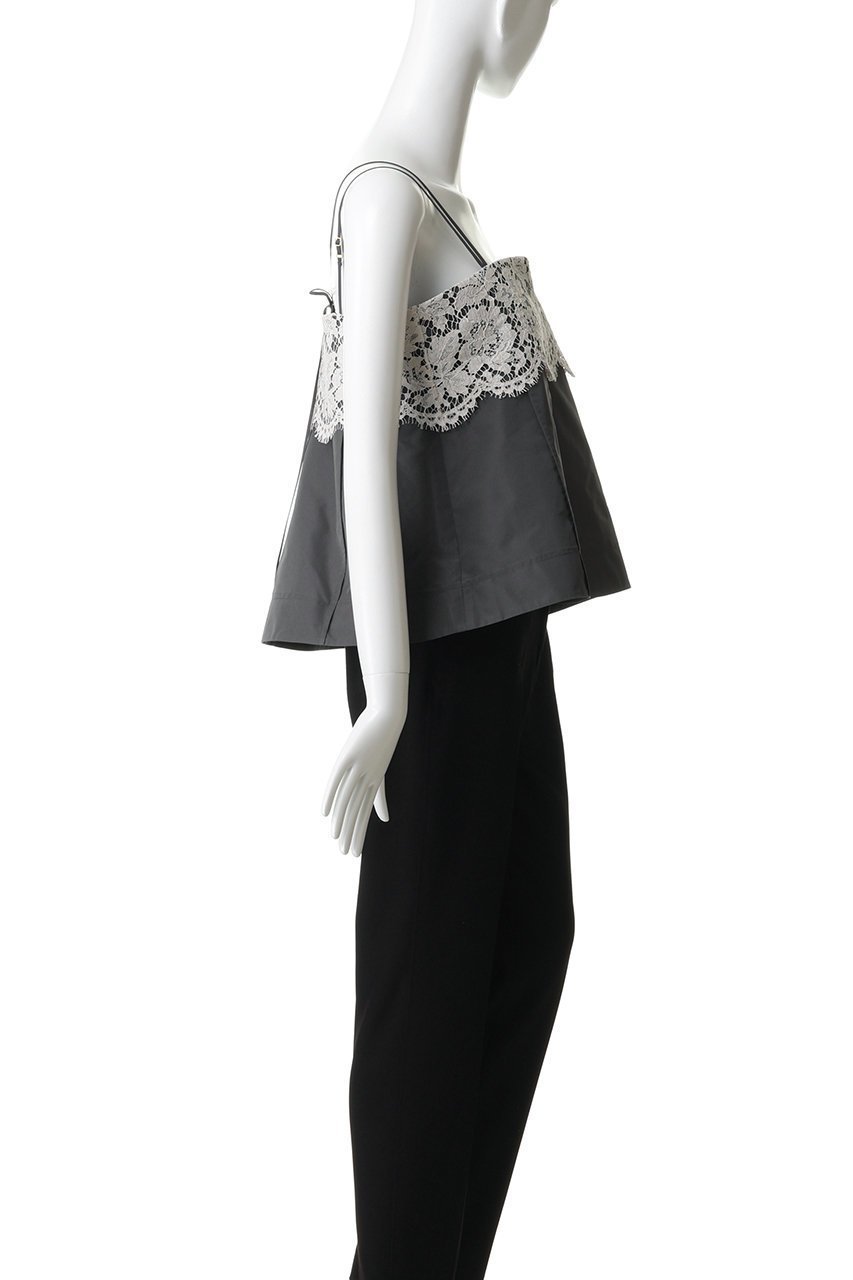 【エブール/ebure】の【4/3 0:00販売開始】シルキータフタ フレンチレースキャミソール 人気、トレンドファッション・服の通販 founy(ファニー) 　ファッション　Fashion　レディースファッション　Fashion for Women　トップス・カットソー　Cut & Sew Tops　キャミソール&ノースリーブ　Camisoles & Sleeveless Tops　シャツ・ブラウス・オフィスカジュアル　Elegant Blouses & Button-Ups　インナー　Innerwear　カットソー　Cut and Sewn Top　キャミソール　Camisole, Spaghetti Strap Top　ジャケット　Jacket, Outerwear　タフタ　Taffeta, Structured Fabric　ノースリーブ　Sleeveless, No-Sleeve　フォルム　Silhouette, Form　フランス　France, French　リボン　Ribbon, Bow　レース　Lace, Lace Fabric　other-3|ID: prp329100004895783 ipo3291000000036643426