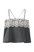 【エブール/ebure】のシルキータフタ フレンチレースキャミソール グレー|ID: prp329100004895783 ipo3291000000036931830