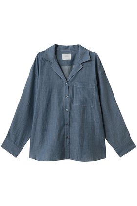 【ミディウミソリッド/MIDIUMISOLID】のsheer denim open collar shirt(BLEACH) シャツ 人気、トレンドファッション・服の通販 founy(ファニー) ファッション Fashion レディースファッション Fashion for Women トップス・カットソー Cut & Sew Tops シャツ・ブラウス・オフィスカジュアル Elegant Blouses & Button-Ups おすすめ Recommended / Our Picks シアー Sheer, See-Through スリーブ Sleeve, Long Sleeve / Short Sleeve デニム Denim, Jeans Material ブリーチ Bleach, Washed Finish ロング Long, Long-Length 夏 Summer 新作・新入荷 New Arrivals / New In |ID:prp329100004895784