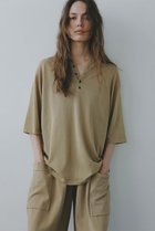 【エトレトウキョウ/ETRE TOKYO】のハーフスリーブニットポロ 人気、トレンドファッション・服の通販 founy(ファニー) ファッション Fashion レディースファッション Fashion for Women トップス・カットソー Cut & Sew Tops ニット Knit Tops & Sweaters カジュアルプルオーバー・ニットトップス Pullovers & Knit Tops / Casual Pullovers おすすめ Recommended / Our Picks シアー Sheer, See-Through スポーティ Sporty, Casual Athletic トレンド Trend, Trending Now thumbnail ベージュ|ID: prp329100004895796 ipo3291000000036601378