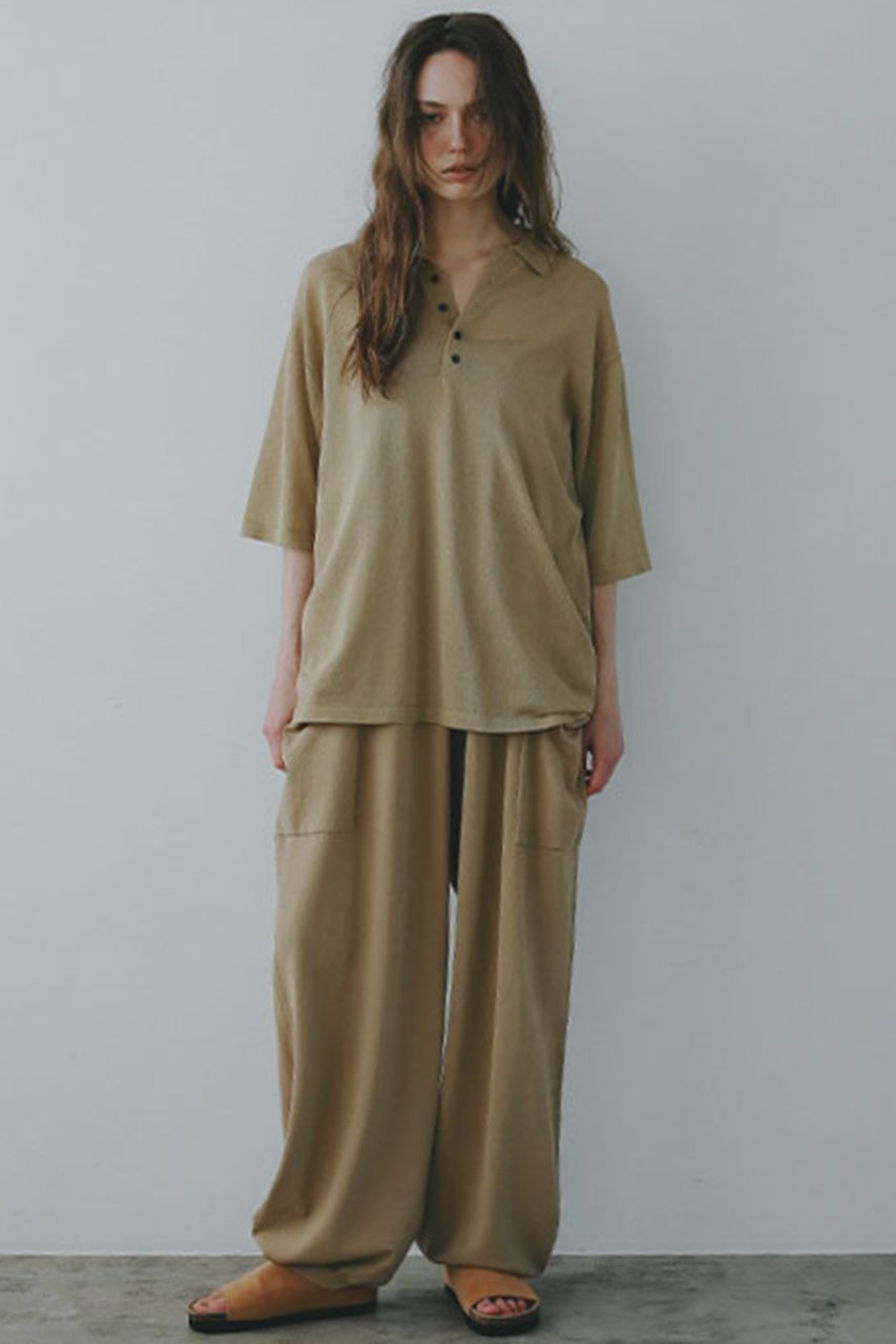 【エトレトウキョウ/ETRE TOKYO】のハーフスリーブニットポロ 人気、トレンドファッション・服の通販 founy(ファニー) 　ファッション　Fashion　レディースファッション　Fashion for Women　トップス・カットソー　Cut & Sew Tops　ニット　Knit Tops & Sweaters　カジュアルプルオーバー・ニットトップス　Pullovers & Knit Tops / Casual Pullovers　おすすめ　Recommended / Our Picks　シアー　Sheer, See-Through　スポーティ　Sporty, Casual Athletic　トレンド　Trend, Trending Now　other-2|ID: prp329100004895796 ipo3291000000036601379