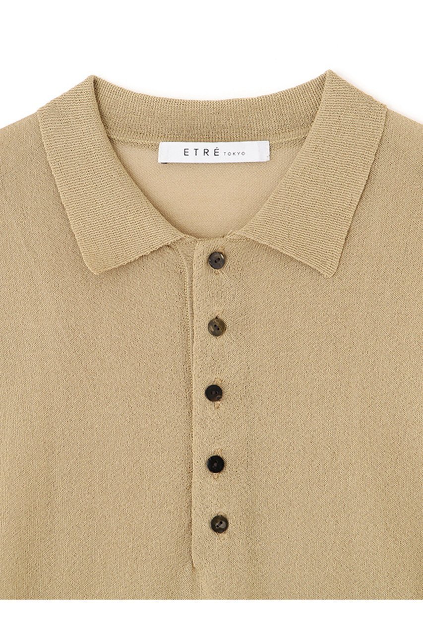 【エトレトウキョウ/ETRE TOKYO】のハーフスリーブニットポロ 人気、トレンドファッション・服の通販 founy(ファニー) 　ファッション　Fashion　レディースファッション　Fashion for Women　トップス・カットソー　Cut & Sew Tops　ニット　Knit Tops & Sweaters　カジュアルプルオーバー・ニットトップス　Pullovers & Knit Tops / Casual Pullovers　おすすめ　Recommended / Our Picks　シアー　Sheer, See-Through　スポーティ　Sporty, Casual Athletic　トレンド　Trend, Trending Now　other-8|ID: prp329100004895796 ipo3291000000036601388
