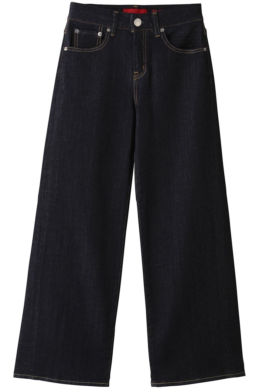 【レッドカード トーキョー/RED CARD TOKYO】の35th Anniv. Wide ストレートデニムパンツ インテリア・キッズ・メンズ・レディースファッション・服の通販 founy(ファウニー) 　ファッション　Fashion　レディースファッション　Fashion for Women　パンツ　Pants & Trousers　デニムパンツ・ジーンズ・美脚デニム　Denim Jeans & Pants　なめらか　Smooth, Silky Texture　デニム　Denim, Jeans Material　バランス　Balance, Style Balance　ワイド　Wide, Wide Fit　定番　Standard, Basic Item　Rinse|ID: prp329100004895797 ipo3291000000036920546