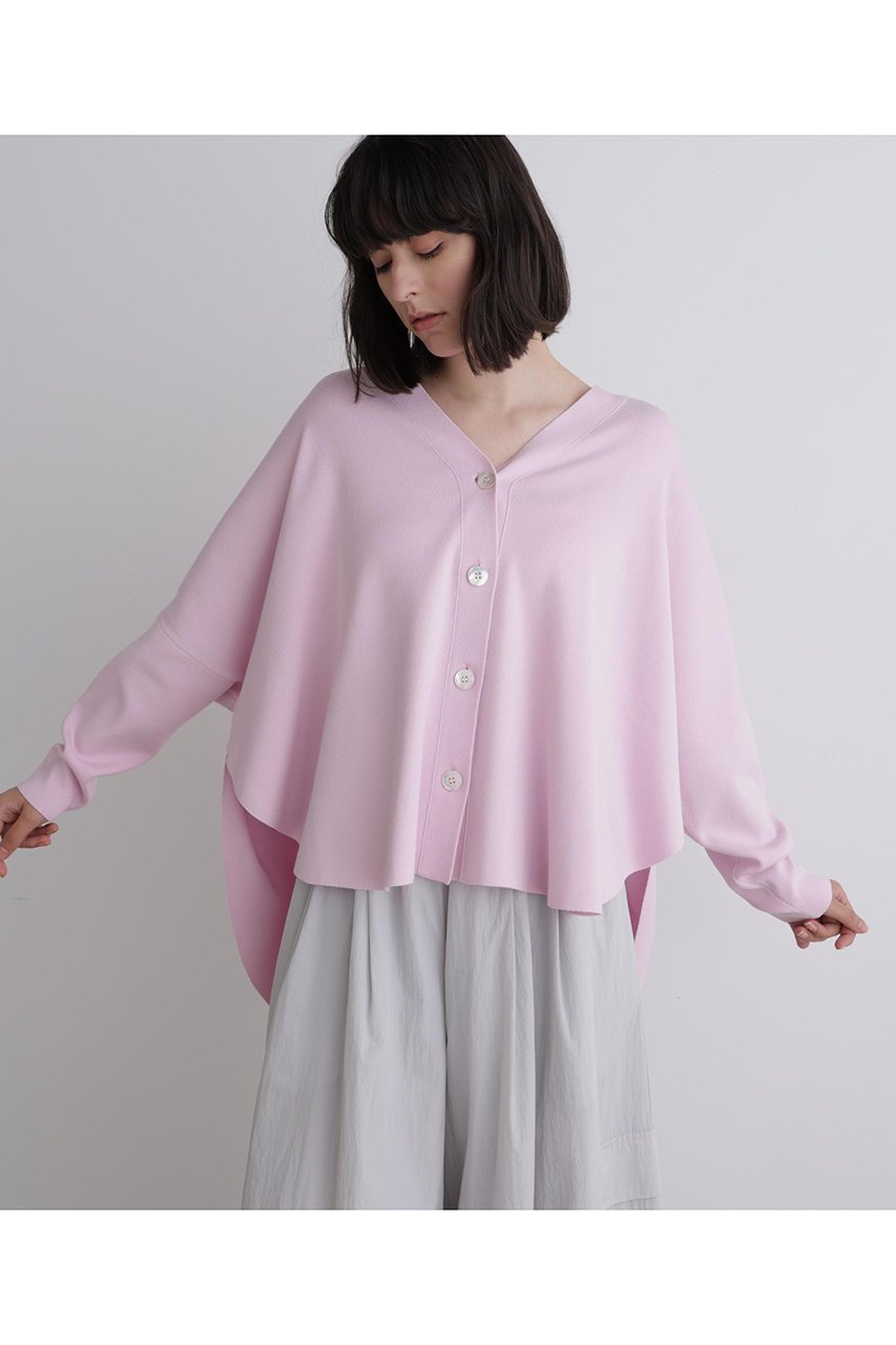 【ル フィル/LE PHIL】のオーバーサイズラウンドヘムカーデ 人気、トレンドファッション・服の通販 founy(ファニー) 　ファッション　Fashion　レディースファッション　Fashion for Women　トップス・カットソー　Cut & Sew Tops　ニット　Knit Tops & Sweaters　カーディガン・羽織り　Layered Style Cardigans　カーディガン　Cardigan, Knitwear　サークル　Circle, Round Design　シンプル　Simple, Minimal　スタンダード　Standard, Basic　フォルム　Silhouette, Form　ポンチョ　Poncho, Cape Style　other-2|ID: prp329100004895799 ipo3291000000036643436