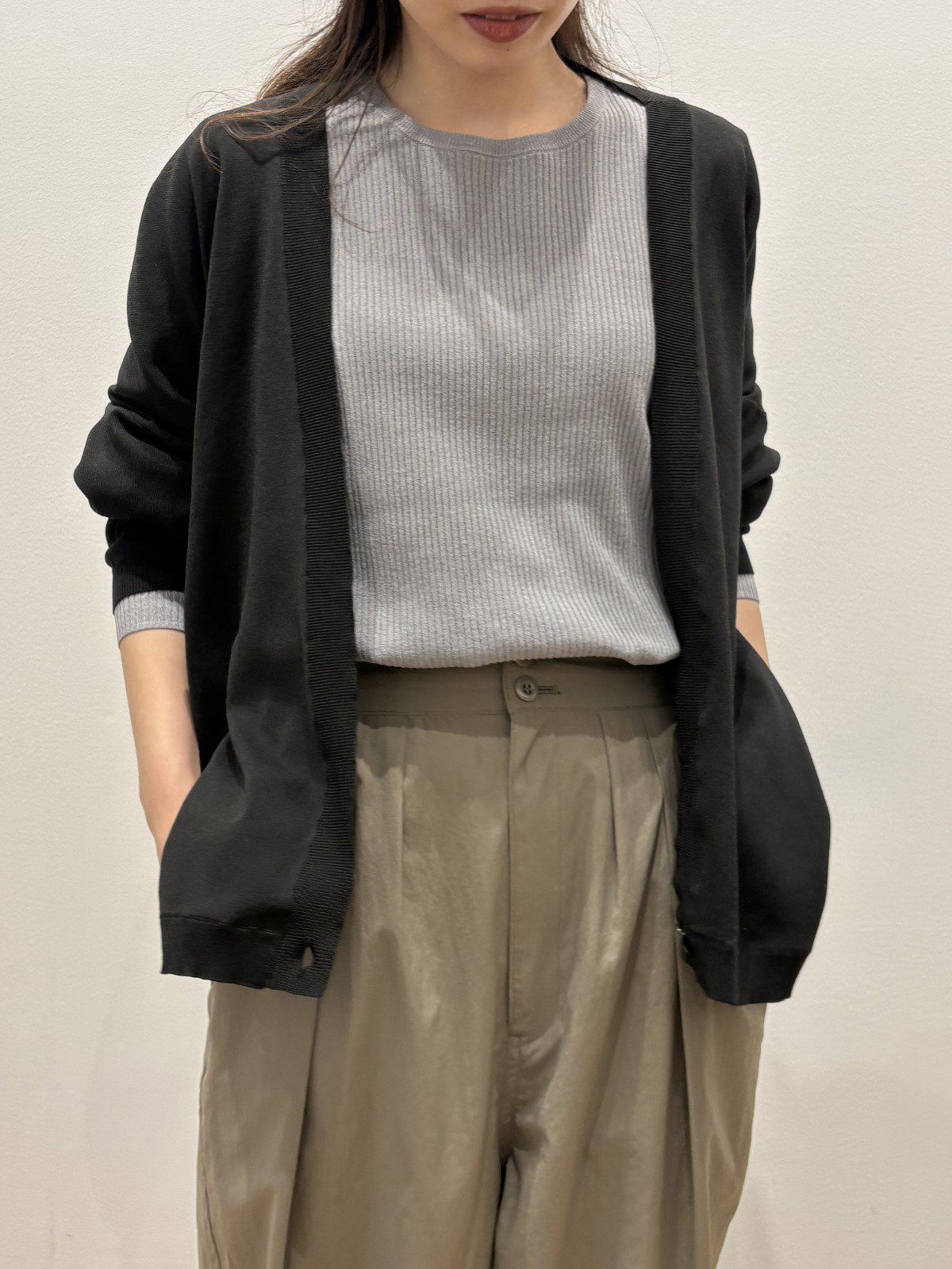 【レリル/lelill】の直営店限定色ハイテクボレロ 大人の最旬トレンドファッション＆コーディネート founy(ファウニー) 　ファッション　Fashion　レディースファッション　Fashion for Women　トップス・カットソー　Cut & Sew Tops　ニット　Knit Tops & Sweaters　カーディガン・羽織り　Layered Style Cardigans　カーディガン　Cardigan, Knitwear　コンパクト　Compact, Small Size　パターン　Pattern, Design Print　ボレロ　Bolero, Short Cardigan　リブニット　Rib Knit, Ribbed Knit　洗える　Machine Washable　other-3|ID: prp329100004895807 ipo3291000000036748775