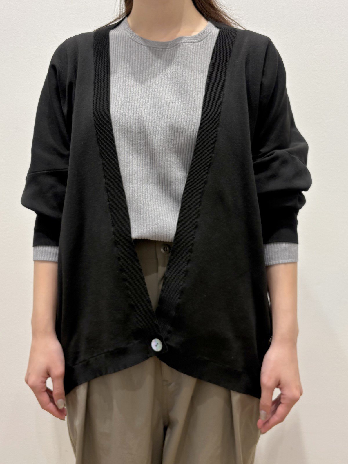 【レリル/lelill】の直営店限定色ハイテクボレロ 大人の最旬トレンドファッション＆コーディネート founy(ファウニー) 　ファッション　Fashion　レディースファッション　Fashion for Women　トップス・カットソー　Cut & Sew Tops　ニット　Knit Tops & Sweaters　カーディガン・羽織り　Layered Style Cardigans　カーディガン　Cardigan, Knitwear　コンパクト　Compact, Small Size　パターン　Pattern, Design Print　ボレロ　Bolero, Short Cardigan　リブニット　Rib Knit, Ribbed Knit　洗える　Machine Washable　other-4|ID: prp329100004895807 ipo3291000000036748776