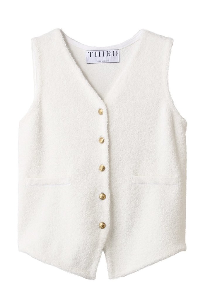 【サードマガジン/THIRD MAGAZINE】のパイルジレ インテリア・キッズ・メンズ・レディースファッション・服の通販 founy(ファニー) https://founy.com/ ファッション Fashion レディースファッション Fashion for Women アウター Coat / Outerwear Collection レディースジャケット・軽アウター Jackets コンパクト Compact, Small Size ジャケット Jacket, Outerwear ベスト Vest, Waistcoat ヴィンテージ Vintage Style エレガント 上品 Elegant 夏 Summer 春 Spring S/S・春夏 SS, Spring/Summer, Warm Season |ID: prp329100004895815 ipo3291000000036906409