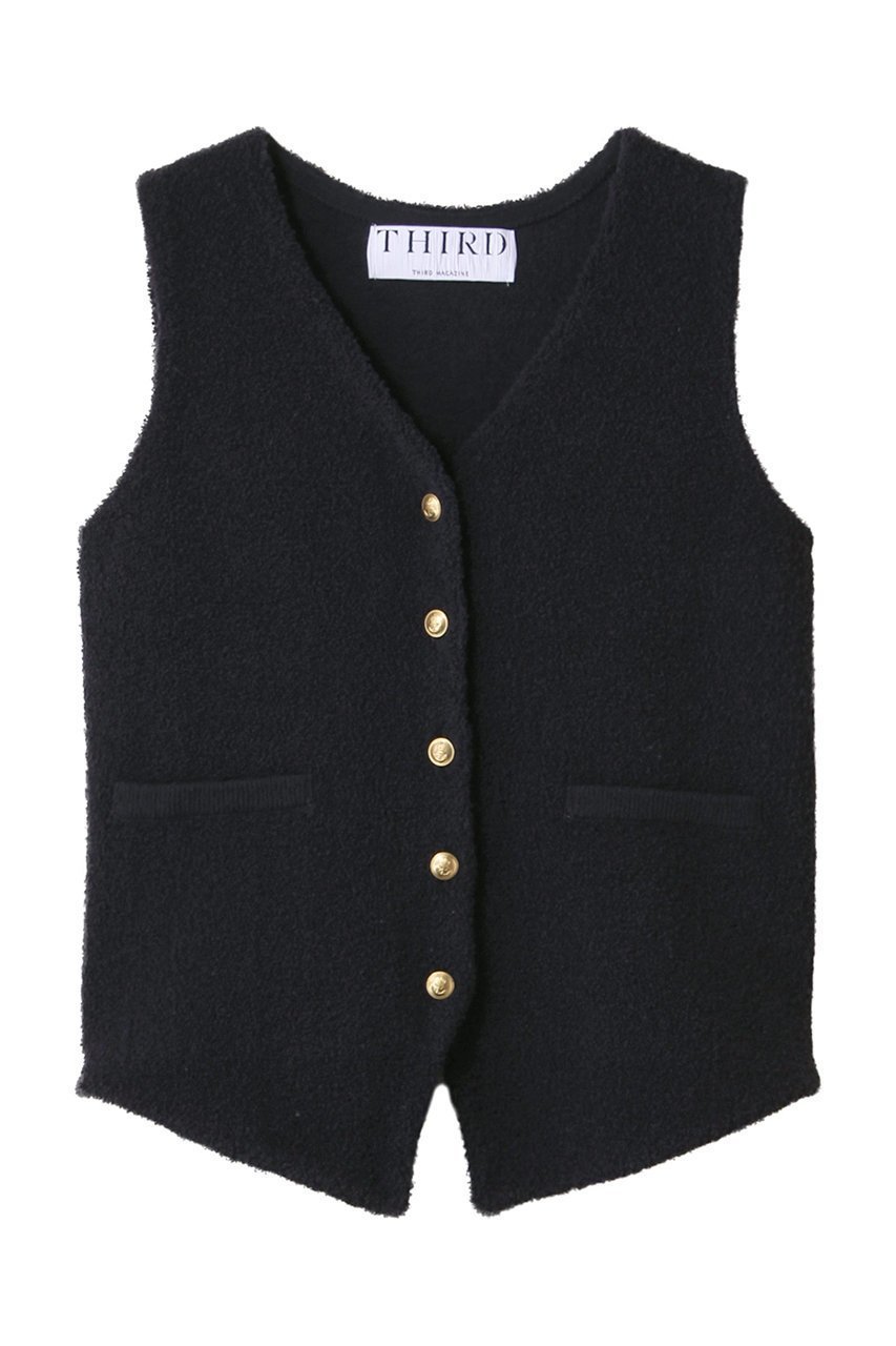 【サードマガジン/THIRD MAGAZINE】のパイルジレ インテリア・キッズ・メンズ・レディースファッション・服の通販 founy(ファウニー) 　ファッション　Fashion　レディースファッション　Fashion for Women　アウター　Coat / Outerwear Collection　レディースジャケット・軽アウター　Jackets　コンパクト　Compact, Small Size　ジャケット　Jacket, Outerwear　ベスト　Vest, Waistcoat　ヴィンテージ　Vintage Style　エレガント 上品　Elegant　夏　Summer　春　Spring　S/S・春夏　SS, Spring/Summer, Warm Season　ネイビー|ID: prp329100004895815 ipo3291000000036906411