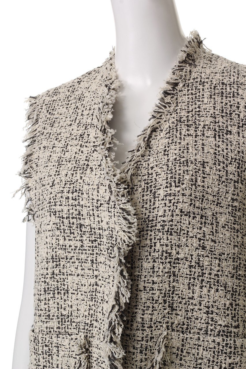 【デパリエ/DEPAREILLE】のリリーヤーンツイードジレ 人気、トレンドファッション・服の通販 founy(ファニー) 　ファッション　Fashion　レディースファッション　Fashion for Women　アウター　Coat / Outerwear Collection　レディースジャケット・軽アウター　Jackets　カットソー　Cut and Sewn Top　ジャケット　Jacket, Outerwear　デニム　Denim, Jeans Material　パーティ　Party, Party Style　フリンジ　Fringe, Tassel　ベスト　Vest, Waistcoat　エレガント 上品　Elegant　夏　Summer　春　Spring　S/S・春夏　SS, Spring/Summer, Warm Season　other-5|ID: prp329100004895889 ipo3291000000036603229