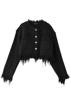 【メゾンスペシャル/MAISON SPECIAL】のTweed Collarless Jacket/ツイードノーカラージャケット BLK(ブラック)|ID: prp329100004895896 ipo3291000000036603349