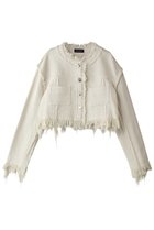 【メゾンスペシャル/MAISON SPECIAL】のTweed Collarless Jacket/ツイードノーカラージャケット WHT(ホワイト)|ID: prp329100004895896 ipo3291000000036603353