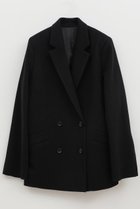 【ハー/HER.】のカシミヤブレンドオーバージャケット 大人の最旬トレンドファッション＆コーディネート founy(ファウニー) ファッション Fashion レディースファッション Fashion for Women アウター Coat / Outerwear Collection レディースジャケット・軽アウター Jackets おすすめ Recommended / Our Picks ジャケット Jacket, Outerwear ダブル Double, Double-Breasted トレンド Trend, Trending Now フェイス Face, Facial Design ベーシック Basic, Essential thumbnail ブラック|ID: prp329100004895898 ipo3291000000036603377