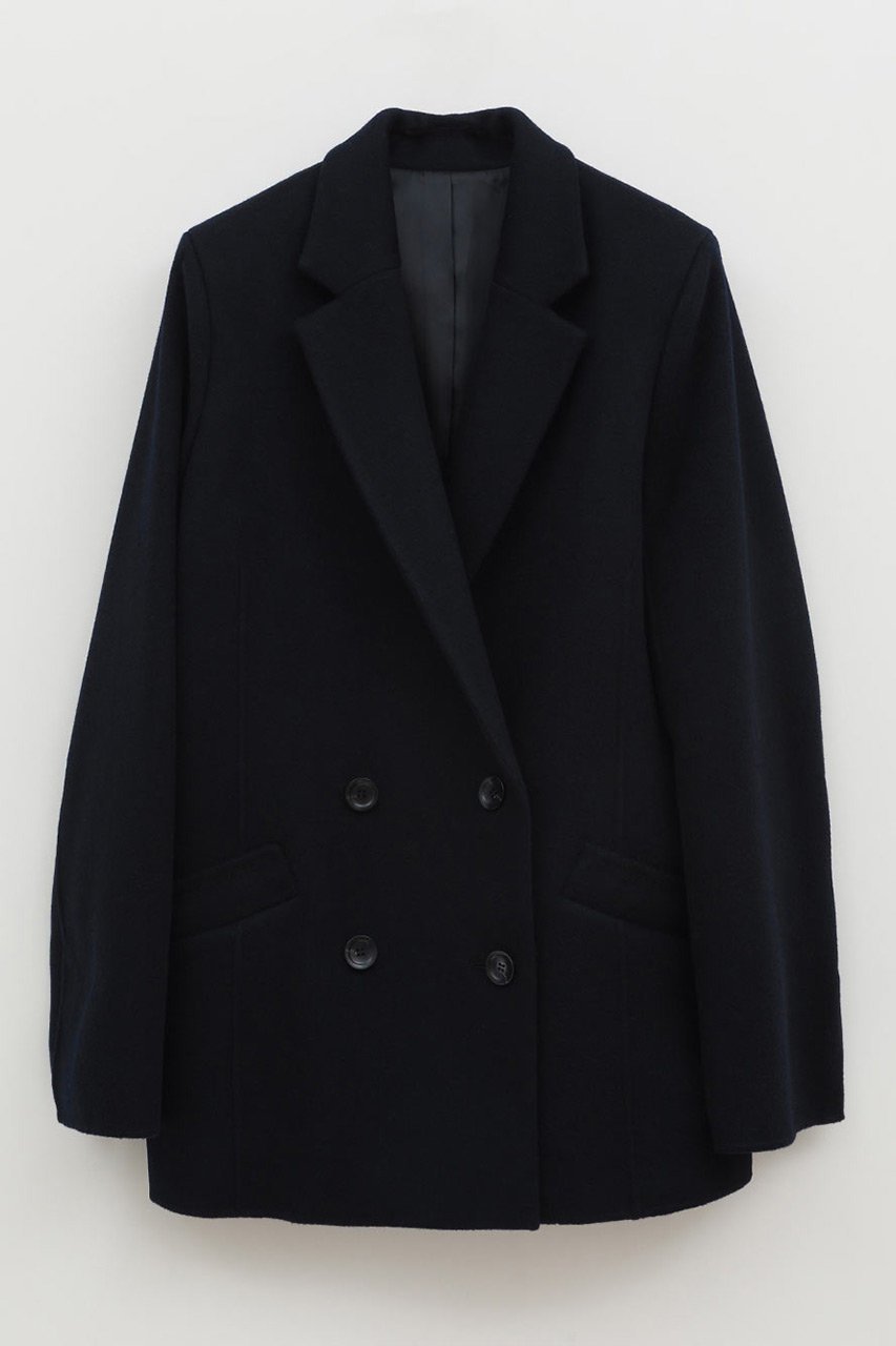 【ハー/HER.】のカシミヤブレンドオーバージャケット インテリア・キッズ・メンズ・レディースファッション・服の通販 founy(ファウニー) 　ファッション　Fashion　レディースファッション　Fashion for Women　アウター　Coat / Outerwear Collection　レディースジャケット・軽アウター　Jackets　おすすめ　Recommended / Our Picks　ジャケット　Jacket, Outerwear　ダブル　Double, Double-Breasted　トレンド　Trend, Trending Now　フェイス　Face, Facial Design　ベーシック　Basic, Essential　ネイビー|ID: prp329100004895898 ipo3291000000036603380