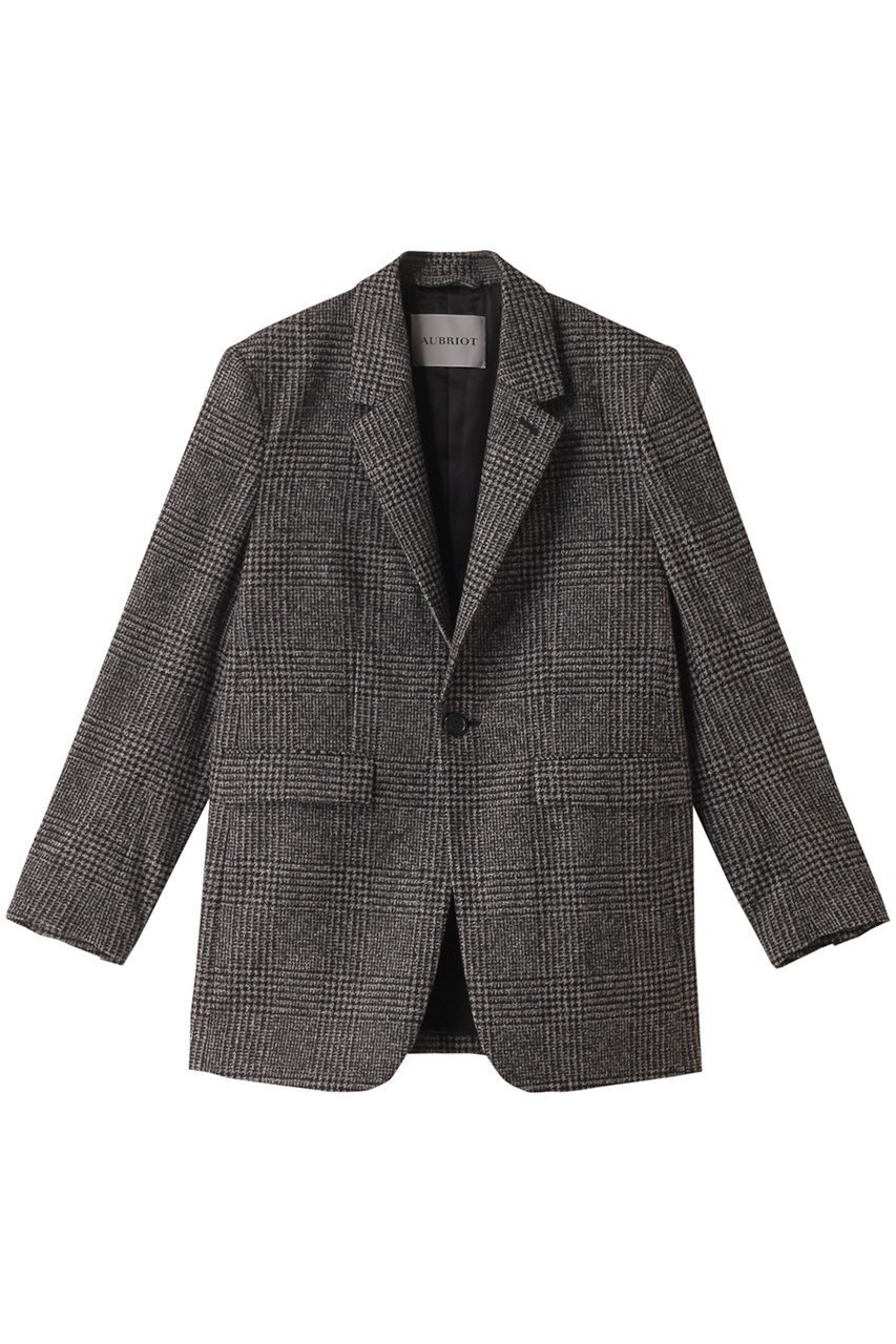 【オブリオ/AUBRIOT】のシングルブレストジャケット インテリア・キッズ・メンズ・レディースファッション・服の通販 founy(ファニー) 　ファッション　Fashion　レディースファッション　Fashion for Women　アウター　Coat / Outerwear Collection　レディースジャケット・軽アウター　Jackets　イタリア　Italy　ショルダー　Shoulder, Shoulder Strap　ジャケット　Jacket, Outerwear　ベビー　Baby, Babywear　ミックス　Mix, Mixed Style　ブラック|ID: prp329100004895929 ipo3291000000036604002